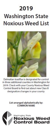 2019 Noxious Weed List Common Name 2019 Noxious Weed List Common Name